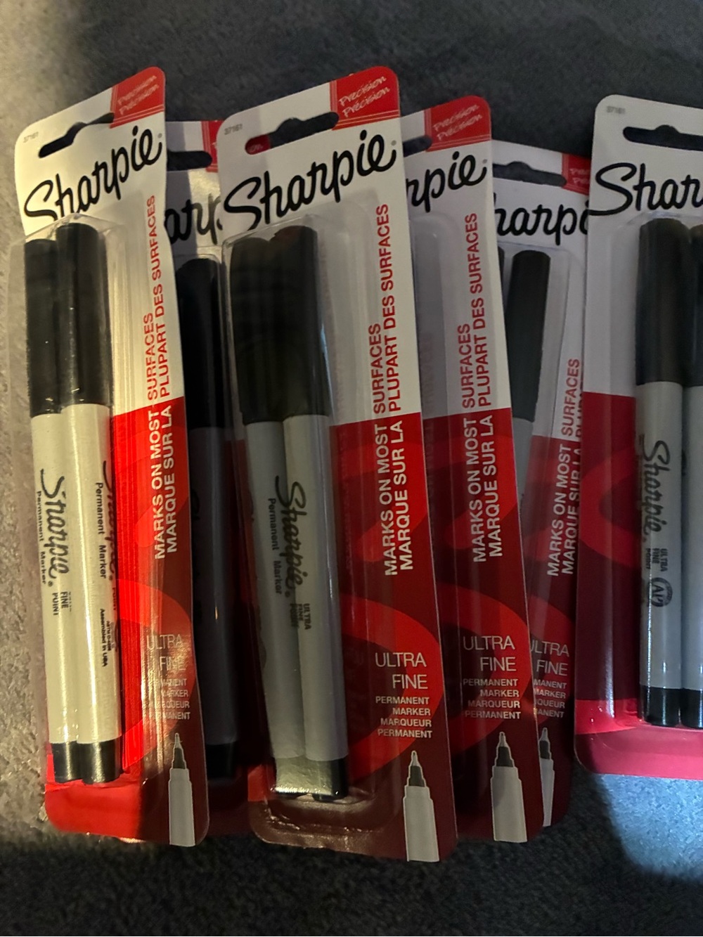 Bundle of 6 Sharpie Ultra Fine Permanent Marker, Black, 2 ct.